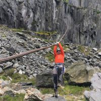 210704 Andy on the difficult section of Snakes & Ladders (Mark Pilling)