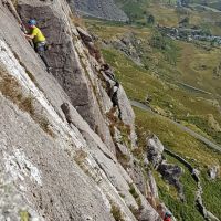 Harry. Clogwyn yr Oen, Slick VDiff. (Rory Marsden)