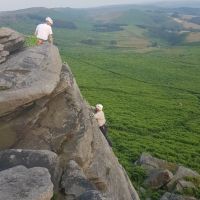 David on the upper section of The Dalesman (HVS 5a) (Rory Marsden)