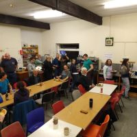 An orderly queue for a traditional Burns supper (Daniel O'Brien)