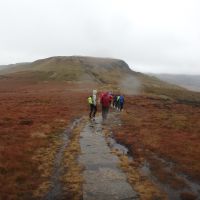 Approaching Mill Hill in the rain (Dave Shotton)