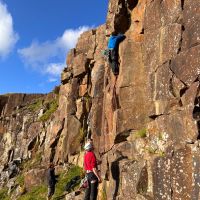 Dan on Cracked Wall, VS 4c (Rory Marsden)