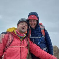 Stuart and Mich on the summit of Iliniza Norte 5124m (Andy Stratford)