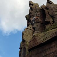 Robert on the upper section of Via Principa (Andy Stratford)