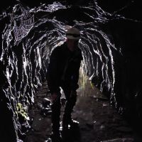 Spiders web glimpsed, Caw Slate mine. (Andy Stratford)