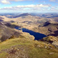 Llyn Llydaw and Moel Siabod from Yr Wyddfa (Dave Wylie)