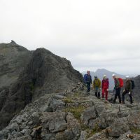 KMC team heading up Sgùrr Dearg (Dave Wylie)