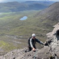 Dave Wylie, Median (VD), Western Buttress Sron na Ciche (Colin Maddison)