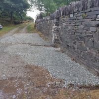 The restoned entrance and restored drain (Andy Stratford)