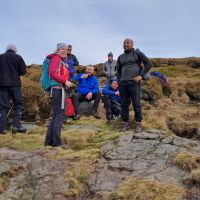 A pause at Kinder Downfall (David Rainsbury)