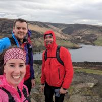 Group shot from the summit of Aldermans (James Smith)