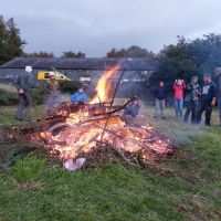 Evening bonfire