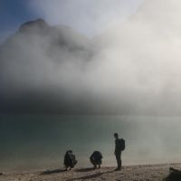 Lago Braies with James Pikes, Mark Hughes and Sally Cresswell Cast