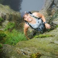 Claire in mid-scramble (Dave Wylie)