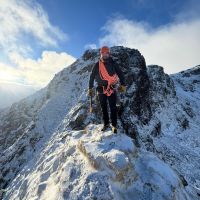 Matt on Sron Na Lairig (Harry Potts)