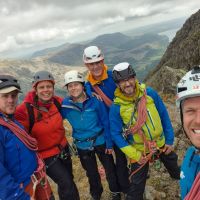 L to R Harry, Mich, Becca, Stevie, Andy, Aaran on Pillar High Man