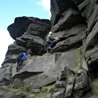 Sheena and Dave go climbing (Roger Dyke)