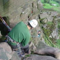 Des and Juliane on Gully Wall (Dave Dillon)